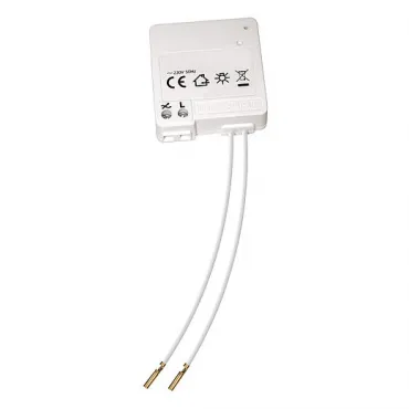 SLV CONTROL, радиодиммер 200W, 40-250Вт (накаливания, галогенные)/ 3-24Вт (LED, ESL), белый