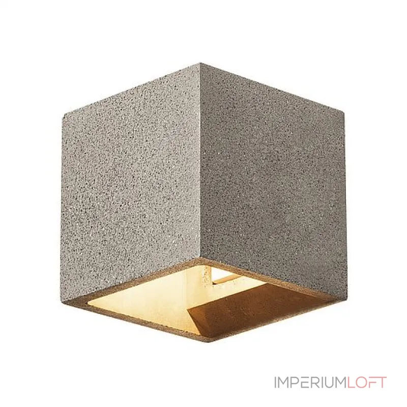 SOLID CUBE светильник настенный для лампы QT14 G9 25Вт макс., черный песчанник