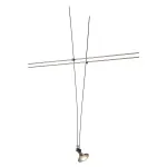 TENSEO, WIRE MR16 светильник для ламп MR16, MR11 или G4 20Вт макс., хром / черный