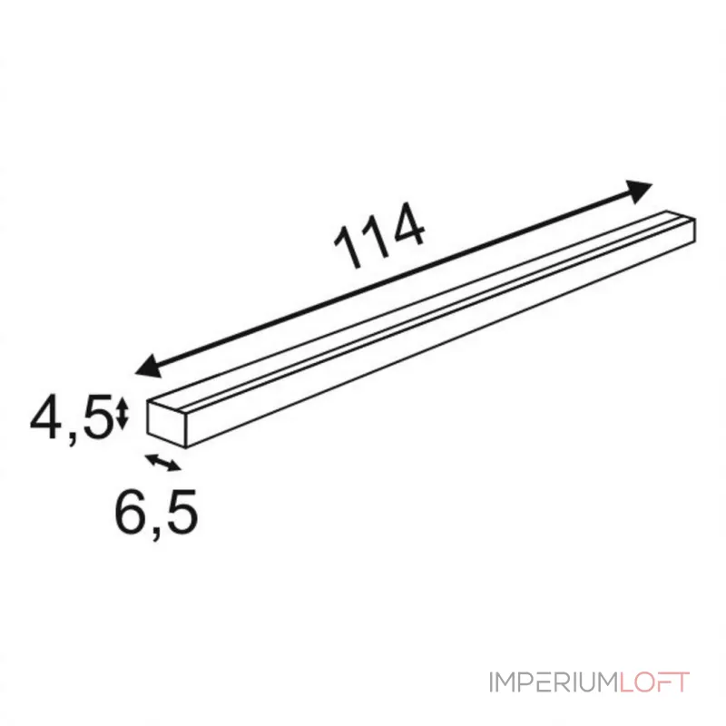 SIGHT 115 LED светильник накладной c LED 4х7,5 (34Вт), 3000К, 3000lm, черный