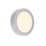 SENSER ROUND 14W светильник накладной 230V c SMD LED 14Вт (18Вт), 3000K, 840lm, c БП, серебристый