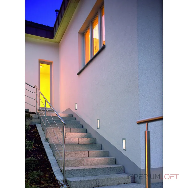 BRICK LED 16 светильник встраиваемый IP44 c 16 SMD LED 1Вт, 3000K, 60lm, сталь
