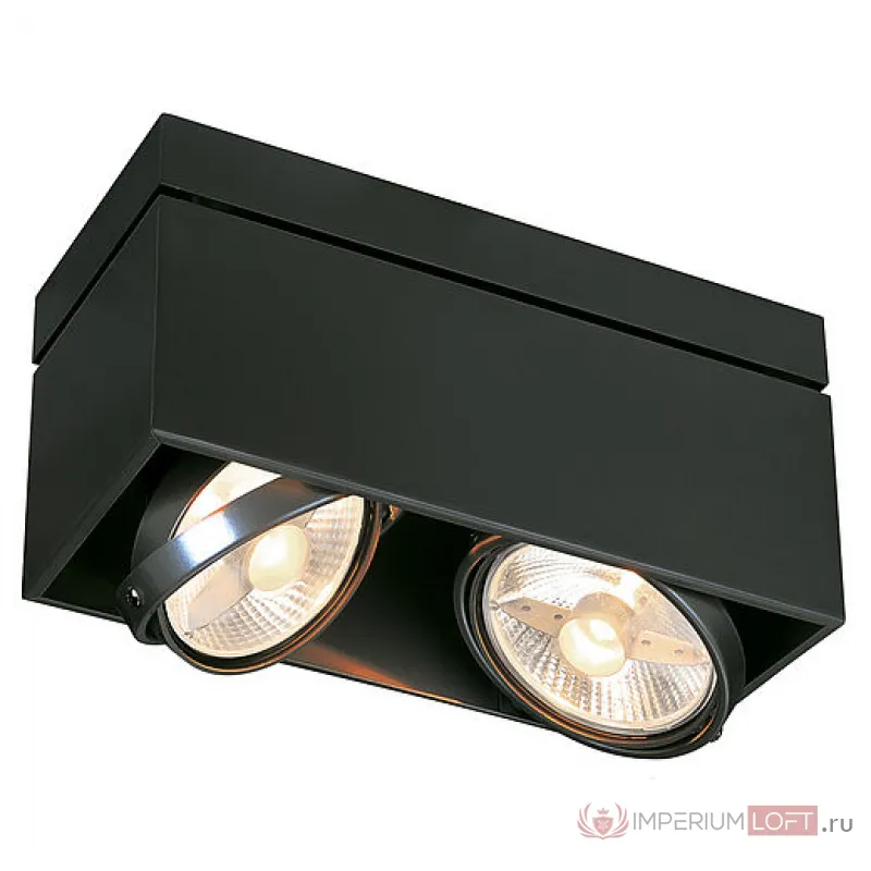 KARDAMOD SQUARE ES111 DOUBLE светильник накладной для ламп ES111 2x75Вт макс., черный от ImperiumLoft