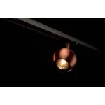 1PHASE-TRACK, LIGHT EYE 1 GU10 светильник для лампы GU10 50Вт макс., матир.медь/ черный