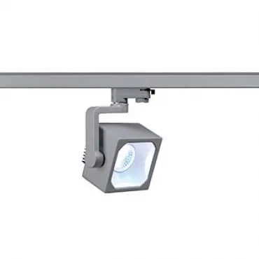 3Ph, EURO CUBE светильник с COB LED 28.5Вт, CRI 90, 4000К, 2200lm, 30°, серебристый