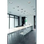 AIXLIGHT® FLAT SINGLE QRB111 (H-15cm!) свет-ник встраив. для лампы QRB111 50Вт макс., хром/ черный