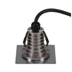 DASAR® 100 PREMIUM LED SQUARE светильник встр. IP67 c LED 3.8Вт (5.5Вт), 3000K,300lm, 60°, Al, сталь