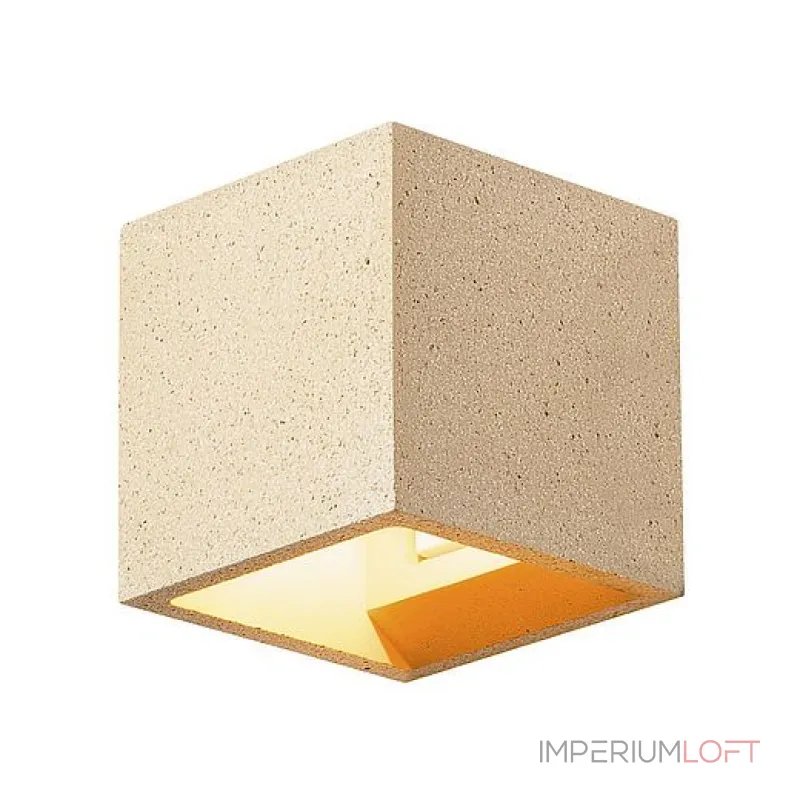 SOLID CUBE светильник настенный для лампы QT14 G9 25Вт макс., желтый песчанник