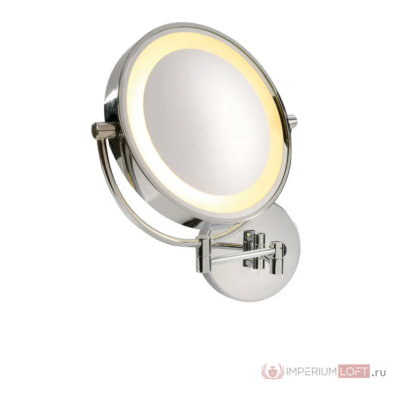 VISSARDO WL настенное косметическое зеркало с подсветкой LED 5.71Вт, 3000K, 130lm, хром от ImperiumLoft