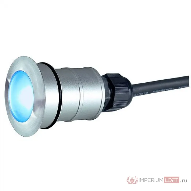 POWER TRAIL-LITE ROUND светильник встраив. IP67 c синим PowerLED 1Вт, сталь/ стекло матовое от ImperiumLoft
