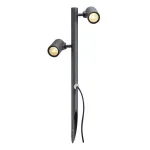HELIA LED 2 светильник IP55 без основания с LED 2x 8Вт, 3000К, 900lm, антрацит