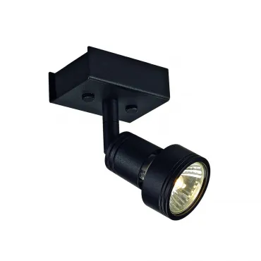 PURI 1 светильник накладной для лампы GU10 50Вт макс., черный