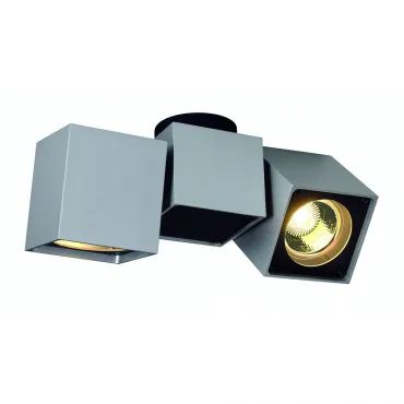 ALTRA DICE SPOT 2 светильник накладной для 2-x ламп GU10 по 50Вт макс., серебристый / черный от ImperiumLoft