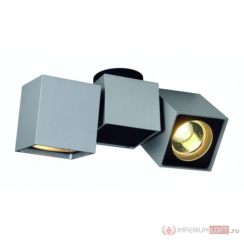 ALTRA DICE SPOT 2 светильник накладной для 2-x ламп GU10 по 50Вт макс., серебристый / черный от ImperiumLoft