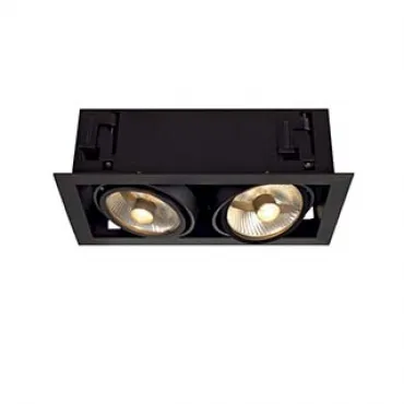KADUX 2 ES111 светильник встраиваемый для 2-х ламп ES111 по 75Вт макс., черный