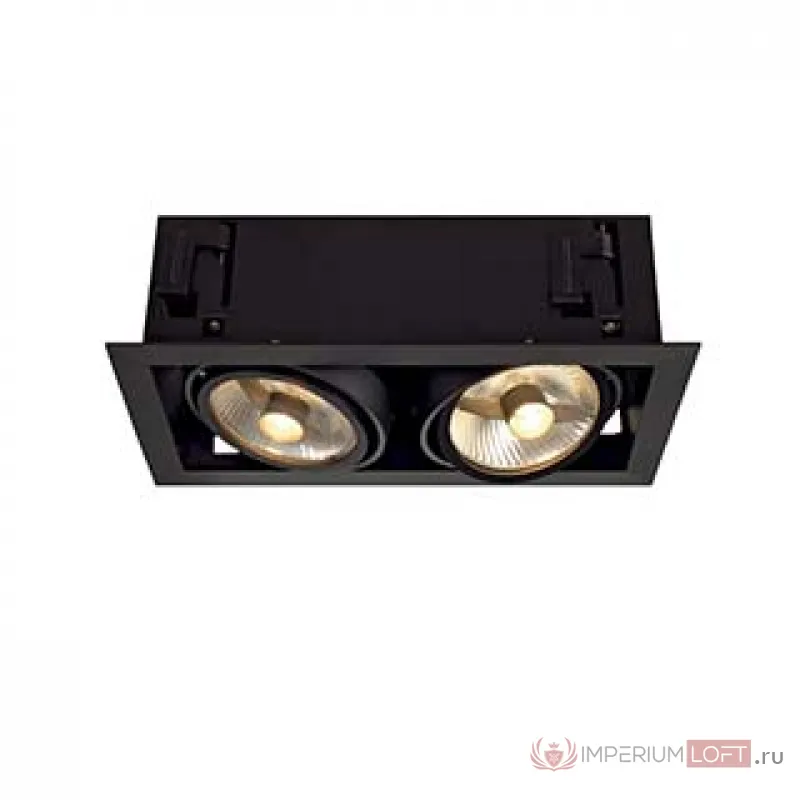 KADUX 2 ES111 светильник встраиваемый для 2-х ламп ES111 по 75Вт макс., черный от ImperiumLoft