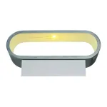 ASSO 70 LED светильник настенный с COB LED 5Вт (7.6Вт), 3000K, 350lm, матированный алюминий / белый