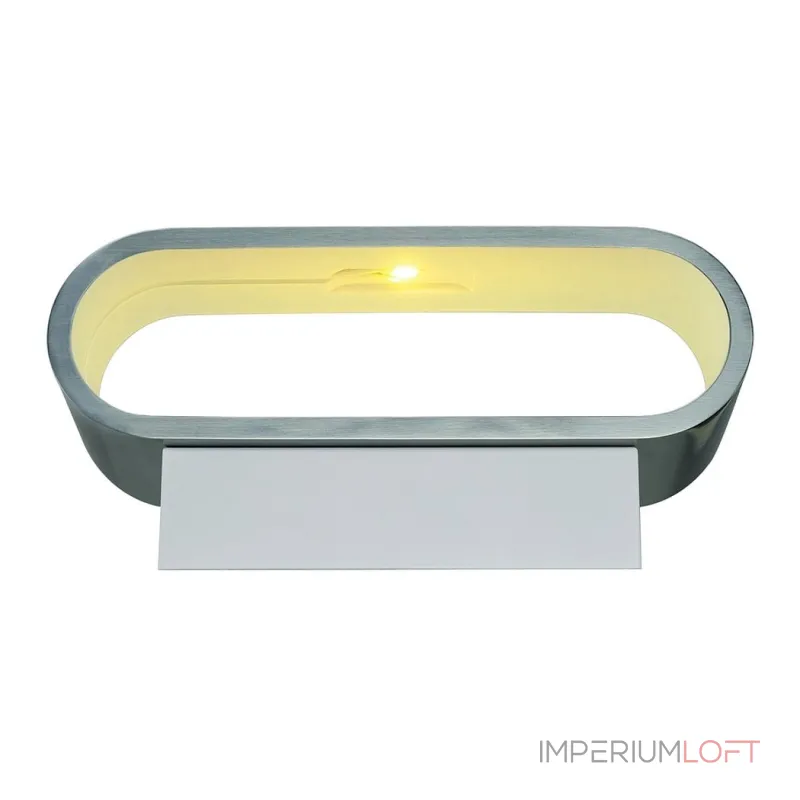 ASSO 70 LED светильник настенный с COB LED 5Вт (7.6Вт), 3000K, 350lm, матированный алюминий / белый