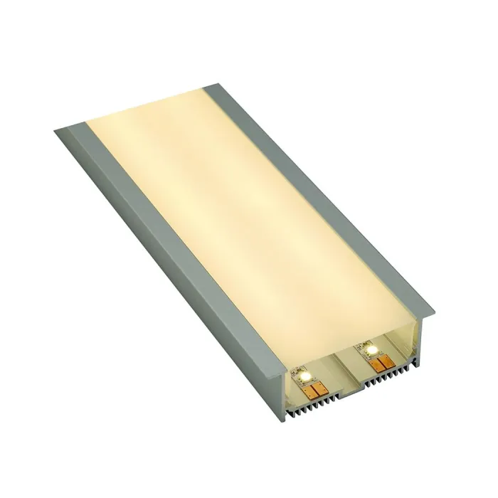 GLENOS Pro-8832 200 профиль встраиваемый, 2 m, с экраном, алюминий от ImperiumLoft