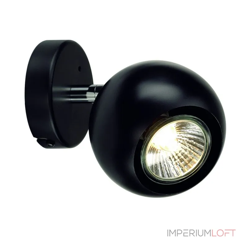 LIGHT EYE 1 GU10 светильник накладной для лампы GU10 50Вт макс., черный / хром