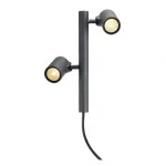 HELIA LED 2 светильник IP55 без основания с LED 2x 8Вт, 3000К, 900lm, антрацит