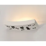 PLASTRA 102 CURVE светильник настенный для лампы R7s 78 mm 100Вт макс., белый гипс