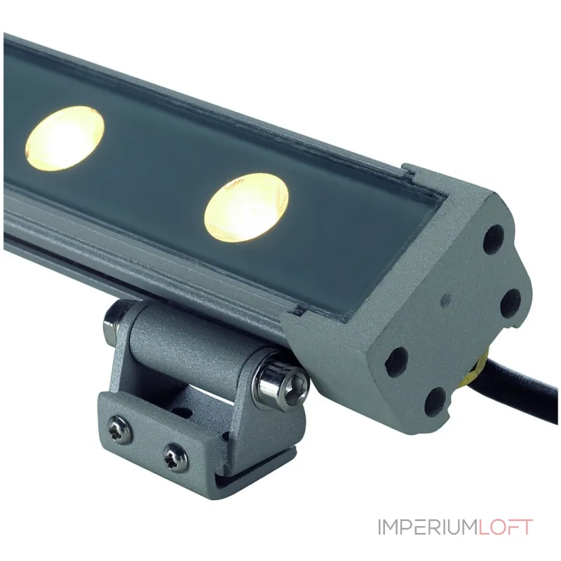 GALEN LED PROFILE 24V светильник IP65 с 18-ю PowerLED по 1Вт (30Вт), 3000K, 970lm, 25°, серебристый