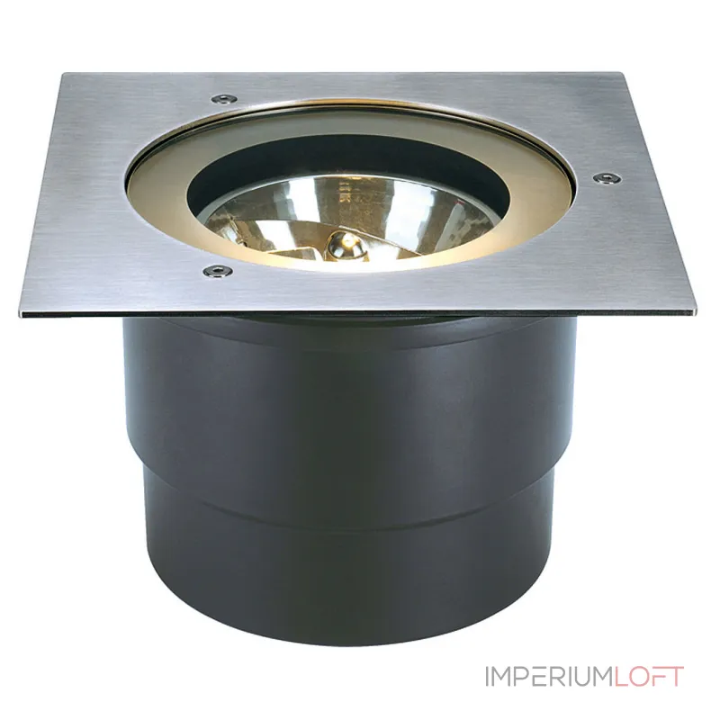 ADJUST SQUARE QRB111 светильник встраиваемый IP67 с трансформ. для лампы QRB111 50Вт макс., сталь