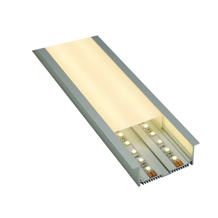 GLENOS Pro-8832 200 профиль встраиваемый, 2 m, с экраном, алюминий от ImperiumLoft