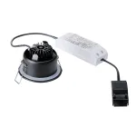 OUT 65 ROUND LED SET, светильник IP65 встраив. с LED 9(12)Вт, 38°, 3000K, 460lm, с БП, черный