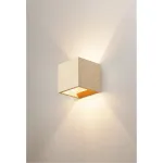 SOLID CUBE светильник настенный для лампы QT14 G9 25Вт макс., желтый песчанник