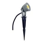NAUTILUS SPIKE LED COMPACT светильник IP44 с PowerLED 3.3Вт (4.3Вт), 3000K, 100lm, 30°, серебристый