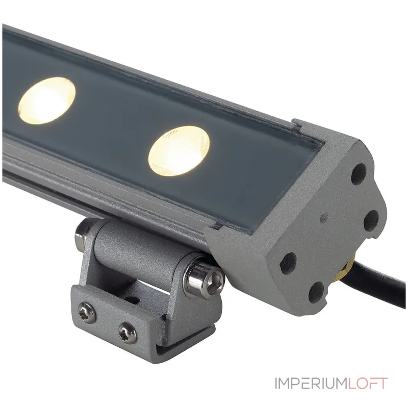 GALEN LED PROFILE 24V светильник IP65 с 18-ю PowerLED по 1Вт (30Вт), 3000K, 970lm, 25°, серебристый