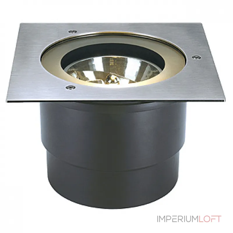 ADJUST SQUARE QRB111 светильник встраиваемый IP67 с трансформ. для лампы QRB111 50Вт макс., сталь