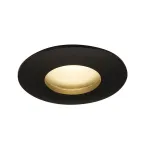 OUT 65 ROUND LED SET, светильник IP65 встраив. с LED 9(12)Вт, 38°, 3000K, 460lm, с БП, черный