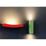 PLASTRA 102 CURVE светильник настенный для лампы R7s 78 mm 100Вт макс., белый гипс