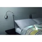 DIO FLEX PLATE LED светильник накладной с выключателем и PowerLED 1Вт (2.2Вт), 4000К, 80lm, хром