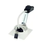 NEW TRIA 68 SQUARE GU10 светильник встраиваемый для лампы GU10 50Вт макс., текстурный белый