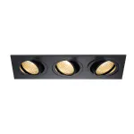NEW TRIA 3 DL SET светильник с 3 COB LED по 6Вт (30Вт), 2700К, 2300lm, 38°, с блоком питания, черный