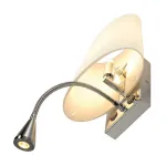 COUPA FLEXLED светильник с LED 4.8Вт, 3000К, 125lm и для лампы QT14 G9 40Вт макс., хром/стекло белое