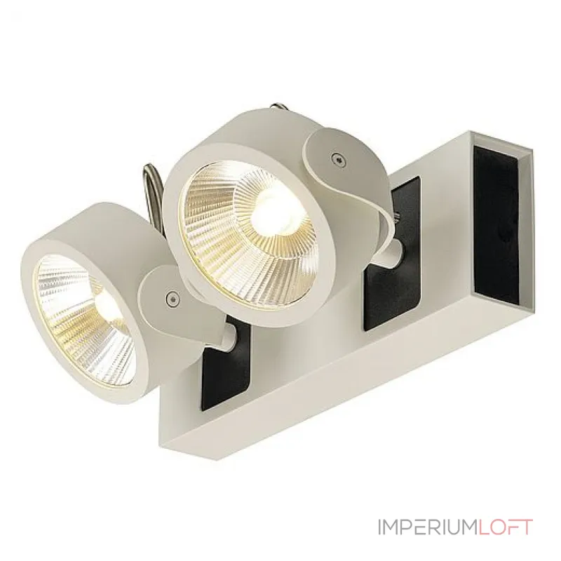 KALU 2 LED светильник накладной с COB LED 34Вт, 3000К, 2000лм, 60°, белый/ черный