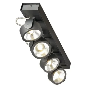 KALU 4 LED светильник накладной с COB LED 60Вт, 3000К, 4000лм, 24°, черный