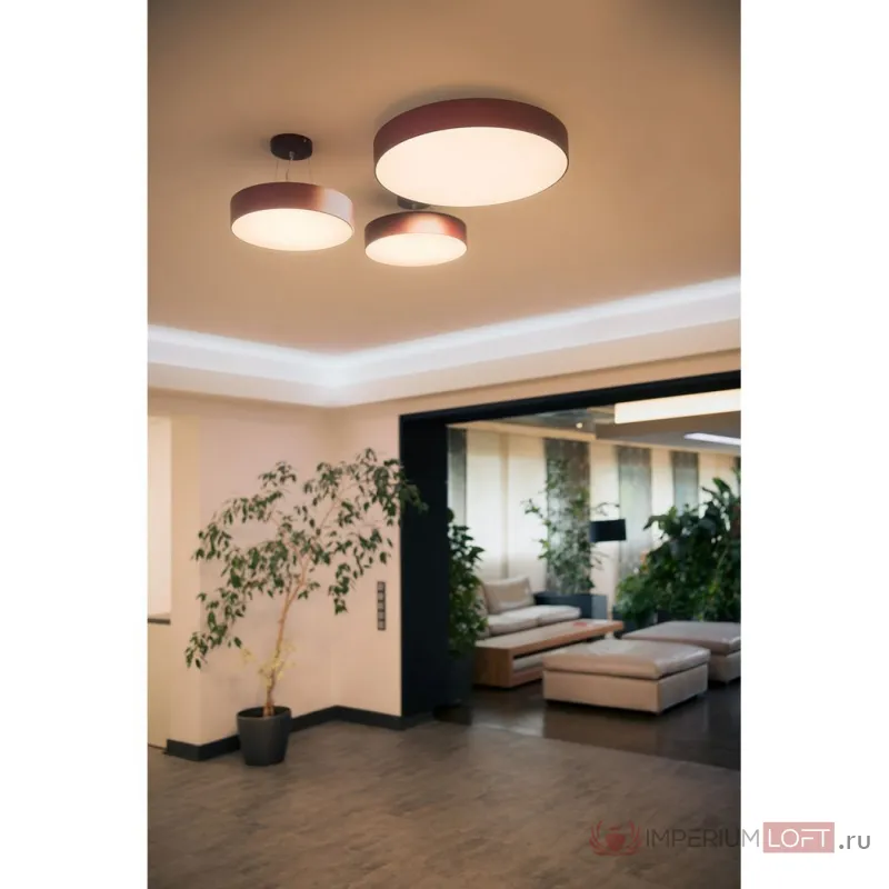 MEDO 90 LED светильник накладной с LED 120Вт, 3000K, 11000lm, бордовый от ImperiumLoft