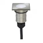 POWER TRAIL-LITE SQUARE светильник встраив. IP67 c PowerLED 1Вт, 5700K, 90lm, сталь/ стекло матовое