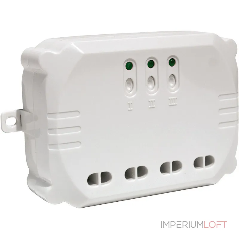 SLV CONTROL, радиореле 3500W, 3 канала, общая мощность 3500Вт макс., белый