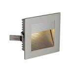 FRAME CURVE LED светильник встраиваемый с PowerLED 1Вт, 3000K, 350mA, 90lm, серебристый / алюминий