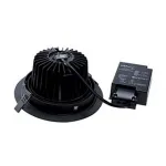 NEW TRIA XXL ROUND SET светильник с COB LED 25ВТ (29Вт), 3000К, 2425lm, 38°, с бл. питания, черный