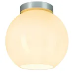 SUN CEILING светильник потолочный для лампы E27 75Вт макс., алюминий / стекло белое