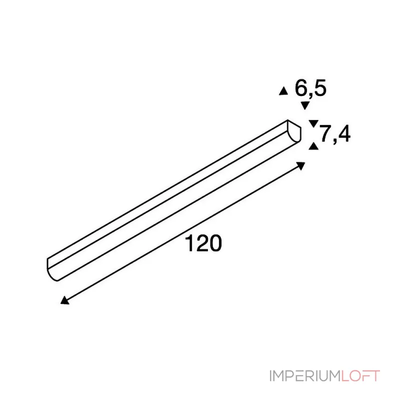 BENA LED 120 светильник накладной c LED 28Вт, 3000К, 3200лм, белый
