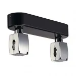 EASYTEC II®, SHORTBOX держатель шинопровода с подводом питания, 16А макс., хром/ черный